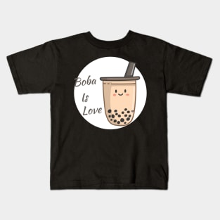 Boba Lover - Happy Boba Tea Kids T-Shirt